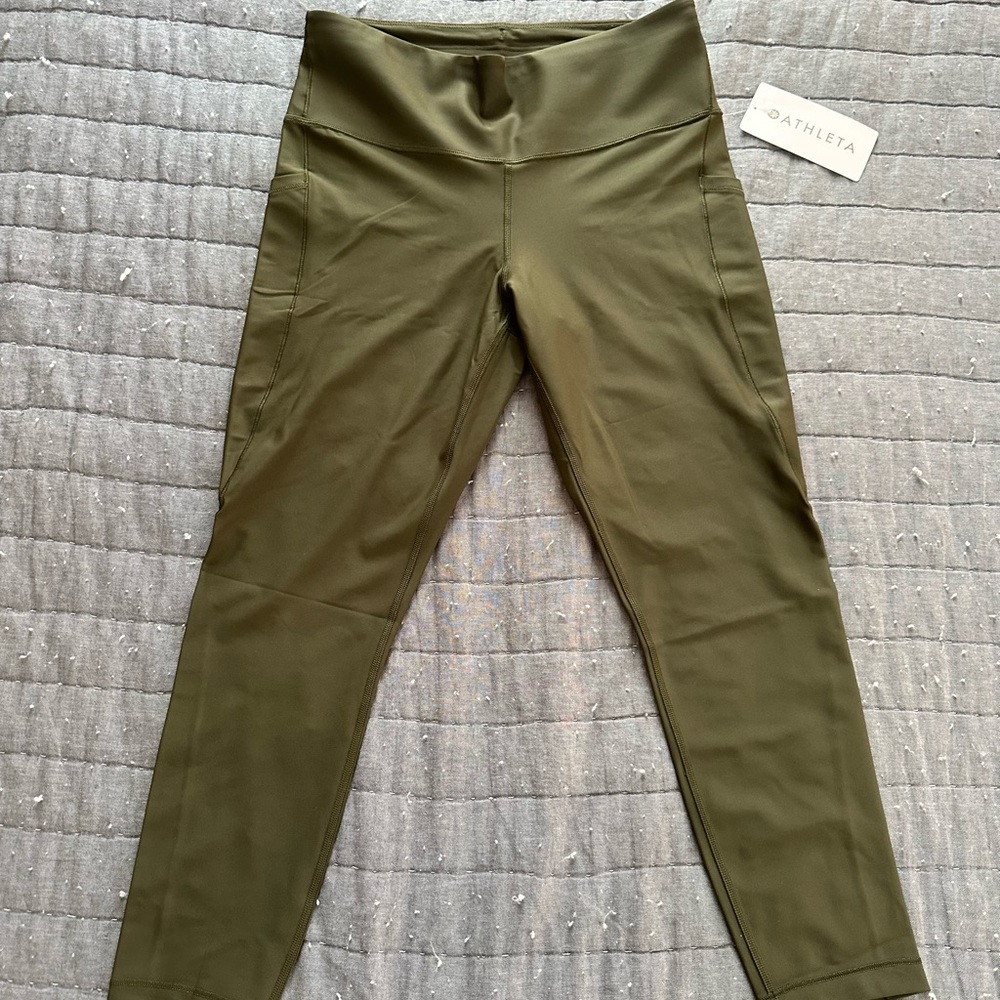 Athleta Olive Green Leggings